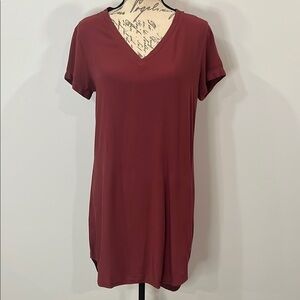 Anthropologie Cloth & Stone soft rayon t-shirt dress S